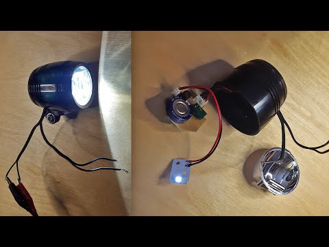 Видео: Что внутри led фонаря под Динамо втулку
