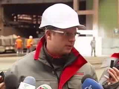 Видео: В мартеновском цехе «Запорожстали» — юбилейная плавка.