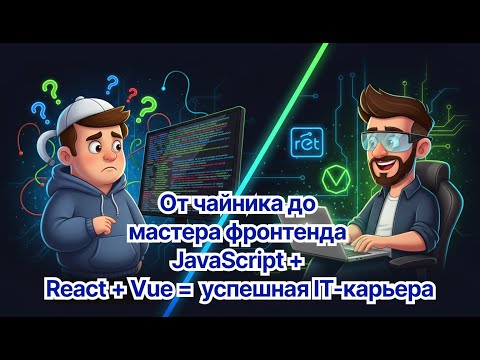 Видео: 👉 От чайника до мастера фронтенда 🚀 JavaScript + React + Vue = успешная IT-карьера