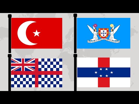 Видео: Старые флаги зависимых территорий