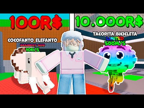 Видео: 🔥 БРЕЙНРОТ ЗА 100R$ VS 10,000R$ в Steal a Brainrot ROBLOX