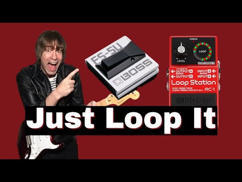 Видео: Педаль Loop Station BOSS RC-1 с BOSS FS-5U