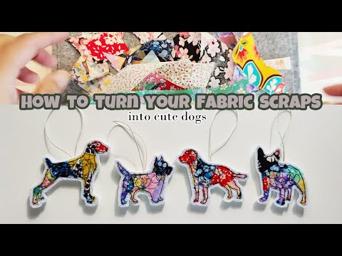 Видео: Как превратить обрезки ткани в милых собак
