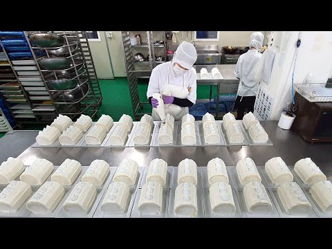 Видео: Густая мягкость! Корейский гигантский чизкейк / корейская уличная еда