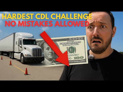 Видео: САМЫЙ СЛОЖНЫЙ тест на CDL в истории — 500 долларов на кону — Класс А 💸