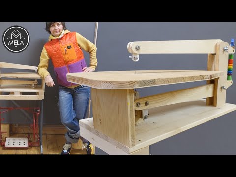 Видео: Scrollsaw DIY Самодельная спиральная пила ★ Ножная пила ★ Апсайклинг