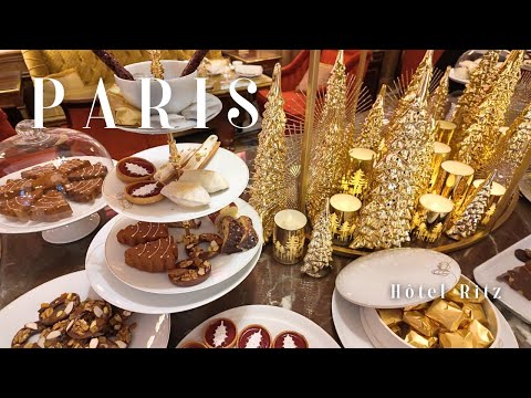 Видео: Послеобеденный чай в Ritz Paris｜Рождественские огни на Вандомской площади｜Мадлены Франсуа Перре