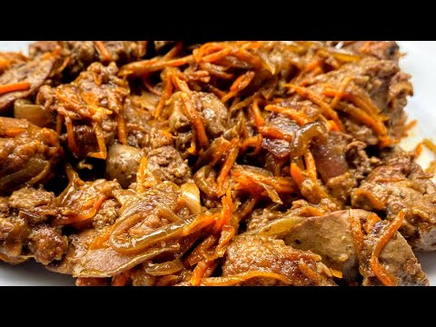 Видео: Очень вкусная печень с луком за 20 минут. Как приготовить куриную печень рецепты.