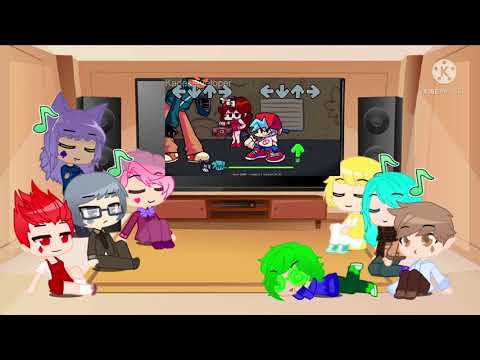 Видео: 13 карт реагируют на Friday night funkin WHITTY MOD |Gacha club|