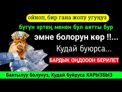 Видео: 🔥 "РЫЗЫК КҮТҮЛБӨГӨН ЖЕРДЕН КЕЛЕТ! БУЛ СЫРДЫ ЭЛ БИЛБЕЙТ!"...