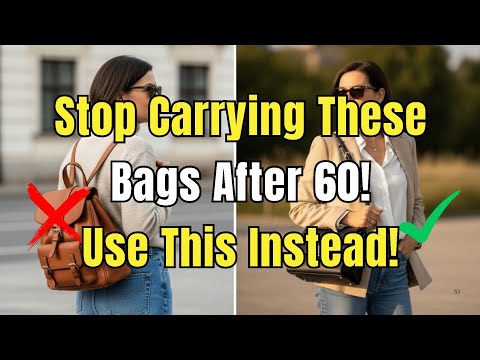 Видео: 7 сумок, которые не стоит использовать после 60 лет (и что использовать вместо них!)