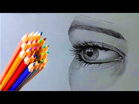 Видео: Как нарисовать ГЛАЗА КАРАНДАШОМ! Учимся рисовать ГЛАЗА Простым Карандашом! Как Научиться РИСОВАТЬ
