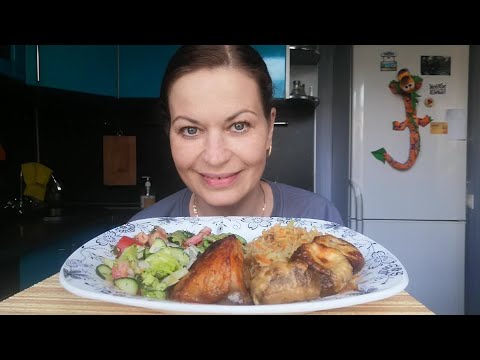 Видео: МУКБАНГ КУРИЦА ГРИБЫ ПОД СЫРОМ КАПУСТА САЛАТ ОВОЩНОЙ/MUKBANG HALK FAMILY ЕДА ОБЖОР