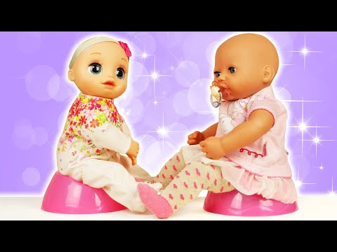 Видео: Весёлые игры Дочки Матери - Кукла Элайв в гостях у Беби Анабель! – Видео куклы для девочек Baby Born