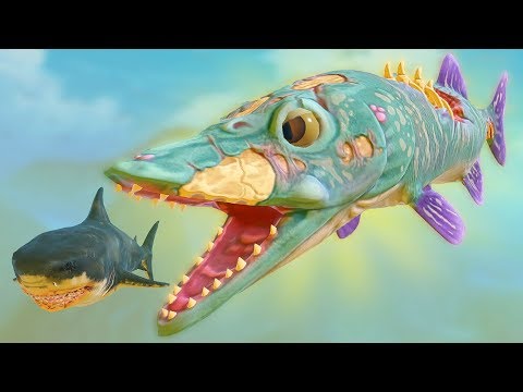 Видео: ЗОМБИ ЩУКИ ЗАХВАТИЛИ ОКЕАН, МЕГАЛОДОН В ШОКЕ | Feed and Grow Fish