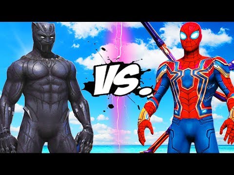 Видео: Железный Паук против Черной Пантеры - Эпическая Битва