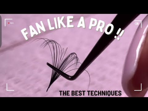 Видео: РУКОВОДСТВО ПО СОЗДАНИЮ ОБЪЕМНОГО ВЕЕРА | Как сделать ИДЕАЛЬНЫЙ объемный веер | Метод щипка | ШАГ...
