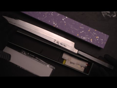 Видео: Японские кухонные ножи Дебы и Янагибы от Sakai-Takayuki.Japan. Дорого, искусство и невероятный рез.