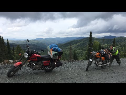 Видео: Трип по горному Алтаю на Ижах День 3. Таёжные приключения и дорога в Бийск.