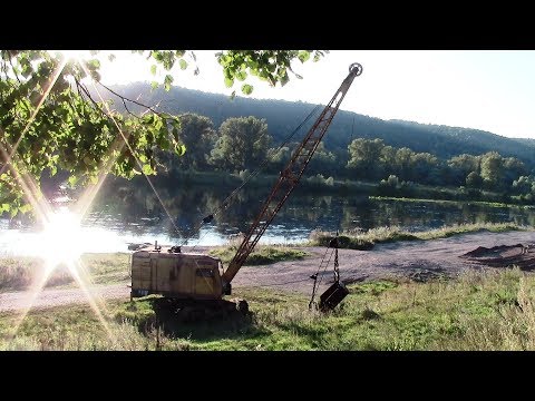 Видео: Гусеничный экскаватор-драглайн ЭО-5111Б