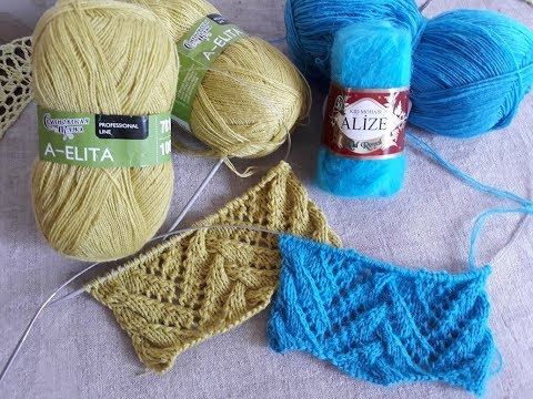 Видео: Ажурный кардиган спицами. Часть 1.