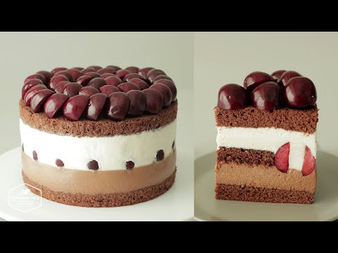 Видео: Очень вкусный торт с вишней и шоколадом! Рецепт вишневого шоколадного чизкейка