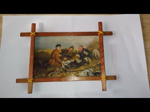 Видео: перенос фото на фанеру + делаем рамку