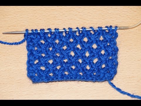 Видео: Вязание спицами. Схема ажурного узора Болгарский крест  ///  Scheme openwork pattern