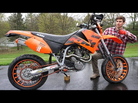 Видео: Продавец не смог починить этот 625-кубовый супермото, поэтому я купил его дёшево