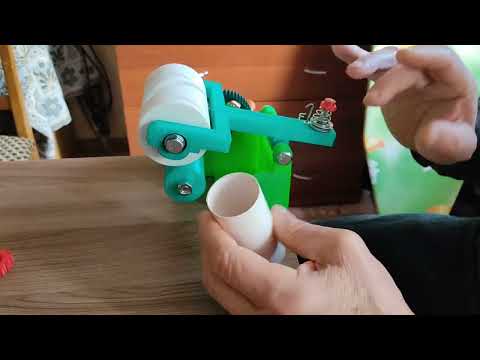 Видео: Моталка для пряжи с барабанным укладчиком