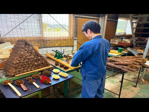 Видео: Процесс изготовления традиционных японских скрубберов. Удивительные навыки японской матери-мастерицы