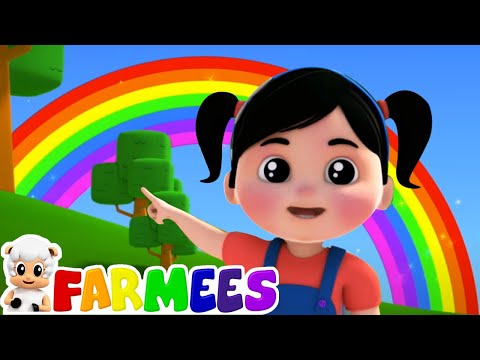 Видео: песня цвета радуги | Музыка для детей | развивающий мультфильм | Farmees Russia | потешки