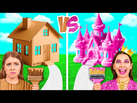 Видео: Домики Одного Цвета Бедная vs Богатая vs Ультра Богатая | Смешные Cитуации от BaRaDa Best
