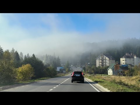 Видео: Траса Борислав Східниця 2024: ранковий туман на перевалі і ринку