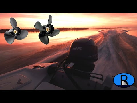 Видео: 3-х или 4-х лопастные винты для МАЛЕНЬКИХ лодок?