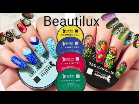 Видео: 3D гель пасты + 3D дизайны 💅 BeautyLux 💅 3D paste + 3D designs / AliExpress