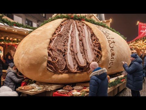 Видео: Огромный донер-кебаб и карри-вурст. Самая известная и вкусная уличная еда в Берлине, Германия