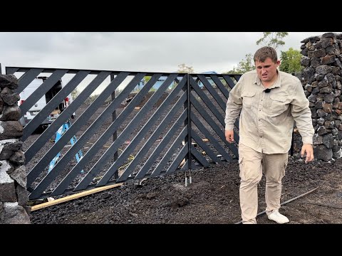 Видео: ТАКИЕ ВОРОТА ТЫ ЕЩЕ НЕ ВИДЕЛ,ДЕЛАЮ ДЛЯ МОЕГО УЧАСТКА  НА ГАВАЙЯХ