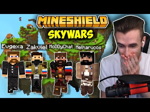 Видео: ЗАКВИЕЛЬ, МОДДИ, МЭЛ И ЕВГЕХА ИГРАЮТ В СКАЙВАРС!