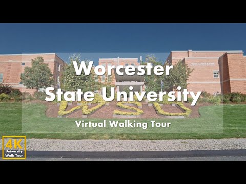 Видео: Worcester State University - Виртуальная пешеходная экскурсия [4k 60fps]