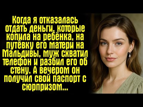 Видео: Когда я отказалась отдать деньги, которые копила на ребёнка, на путёвку его матери на Мальдивы...