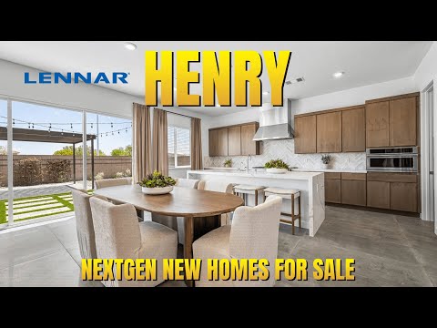 Видео: 4000 кв. футов. Новые дома NextGen в жилом комплексе Henry by Lennar Homes на юго-западе Лас-Вегаса.