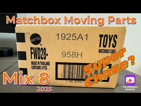 Видео: Распаковка микса 8 подвижных деталей Matchbox Moving Parts 2025 года