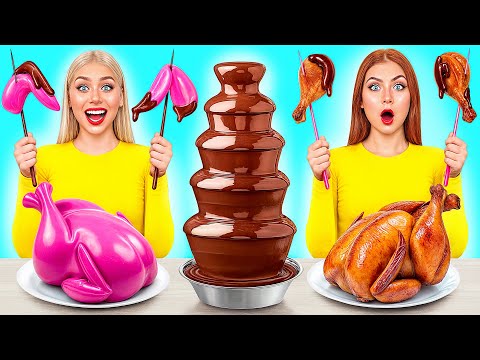 Видео: Шоколадный Фонтан Челлендж | Смешные Ситуации с Едой c Multi DO Smile