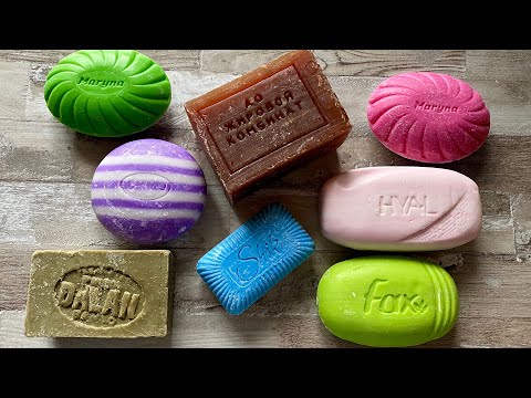 Видео: ASMR Soap cutting | Soap Carving|Резка мыла  | ASMR