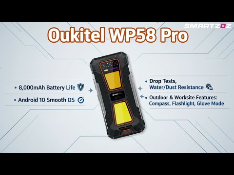 Видео: Oukitel WP58 Pro: НЕУдержимый и прочный монстр! Тест на падение, аккумулятор-монстр и обзор в реа...