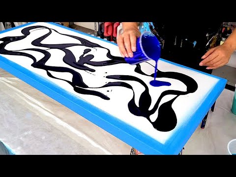 Видео: Дух и воспоминания. Часть 1. Красивый блюз. Техника турбулентности. Акриловая живопись.