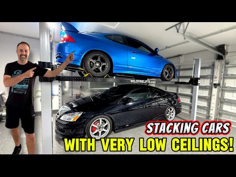 Видео: МАЛЕНЬКИЙ ГАРАЖ? Проблема решена с помощью этого четырёхстоечного автомобильного подъёмника!