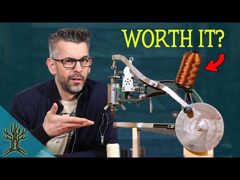 Видео: Хорошая ли эта швейная машинка для кожи за 100 долларов?