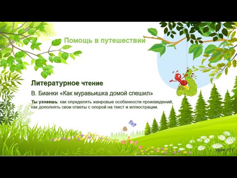 Видео: В. Бианки «Как муравьишка домой спешил»